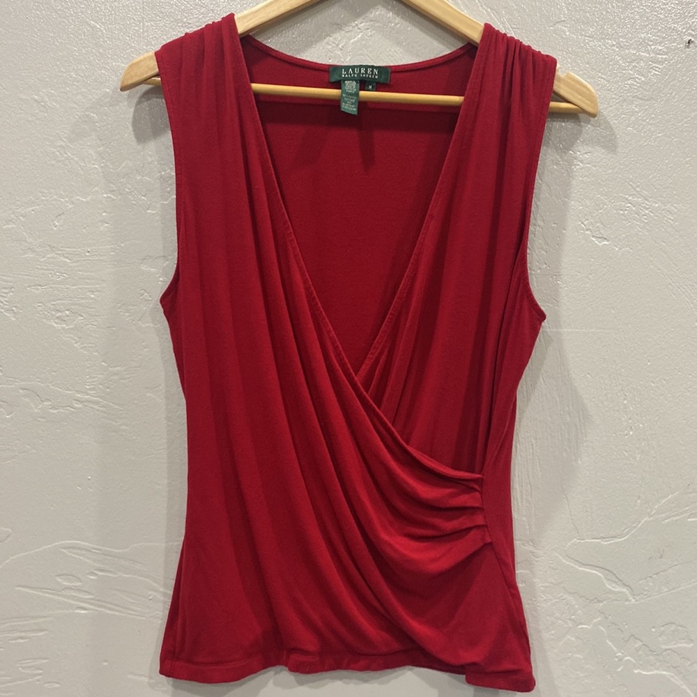 Ralph Lauren Red Sleeveless top size M